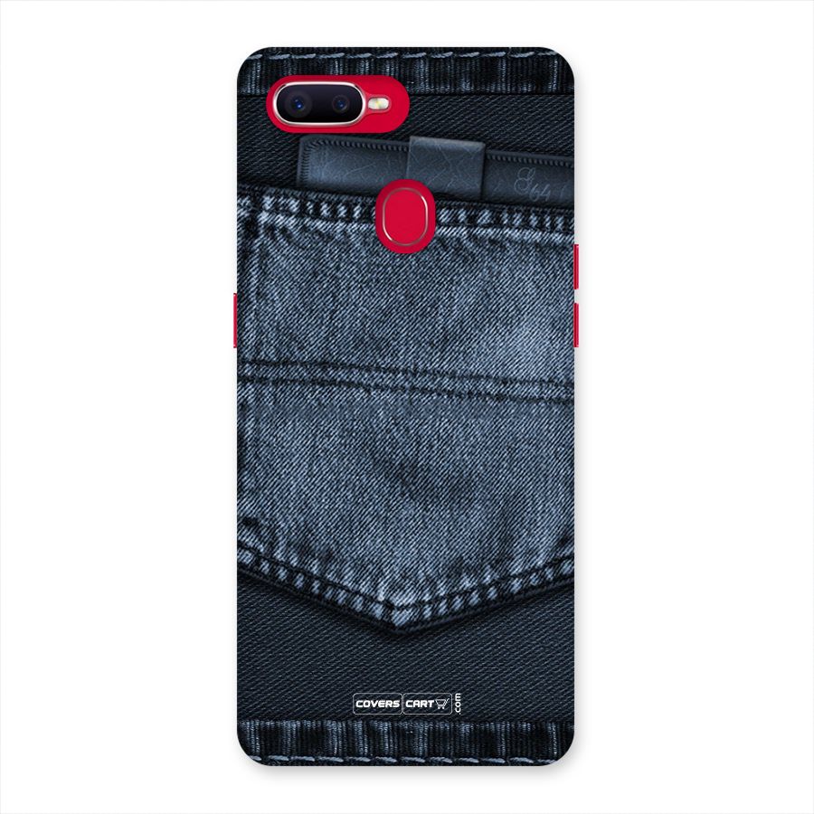 Blue Denim Back Case for Oppo F9 Pro