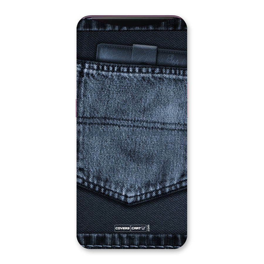 Blue Denim Back Case for Oppo Find X