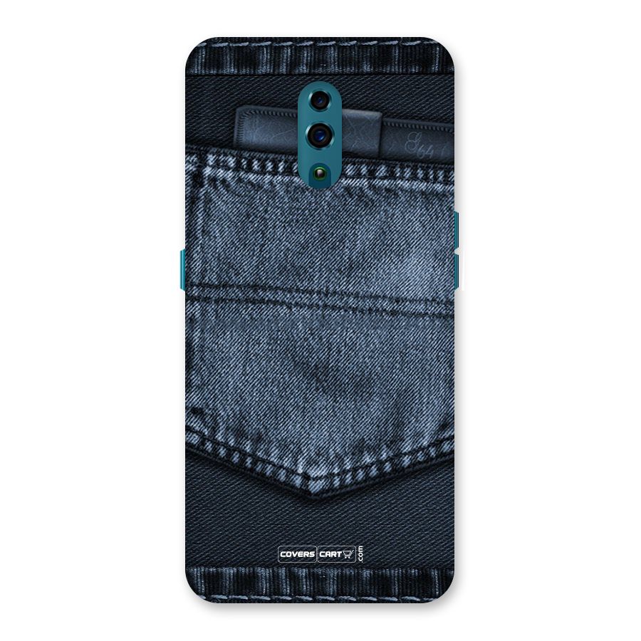 Blue Denim Back Case for Oppo Reno