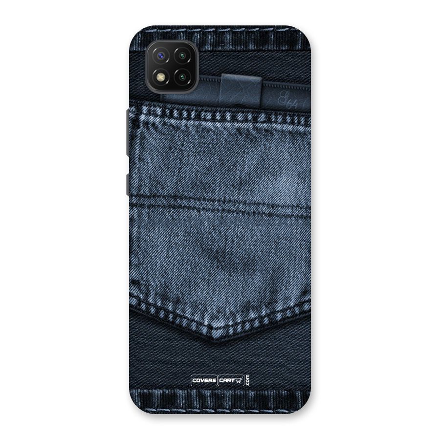 Blue Denim Back Case for Poco C3