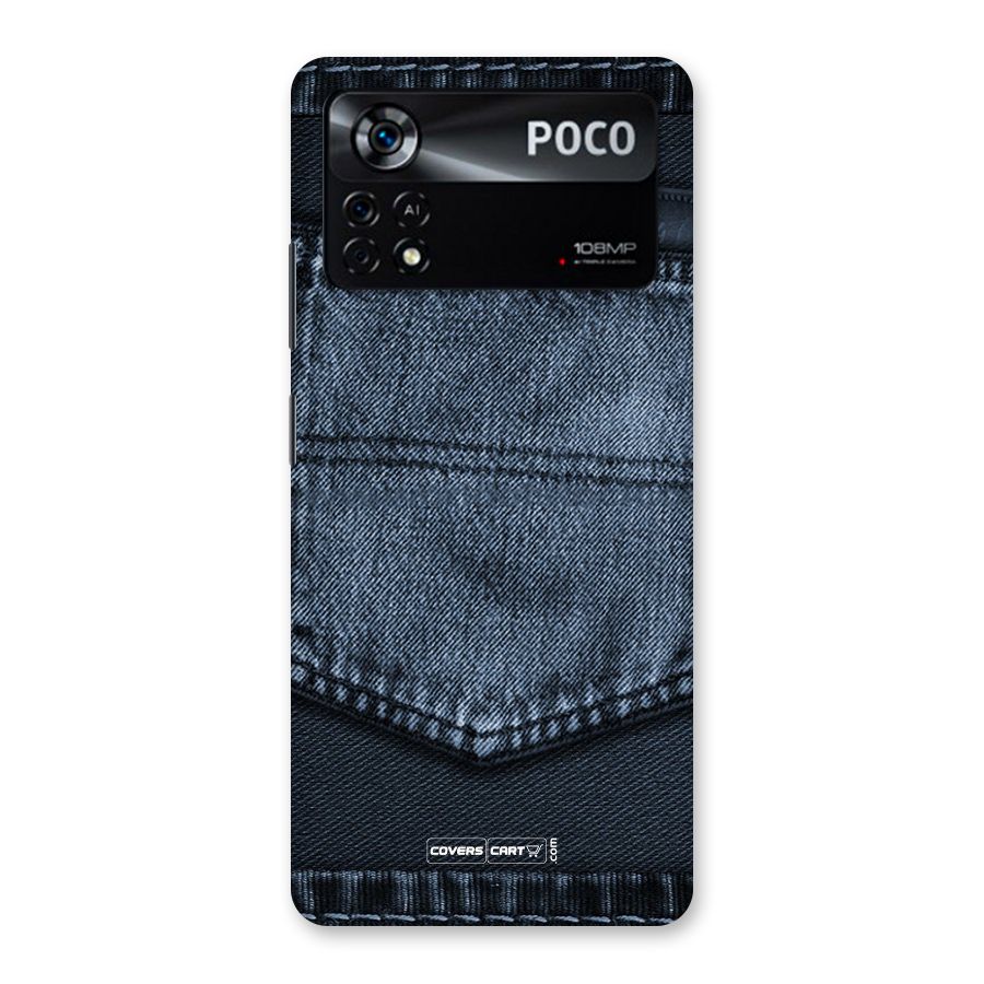 Blue Denim Back Case for Poco X4 Pro 5G