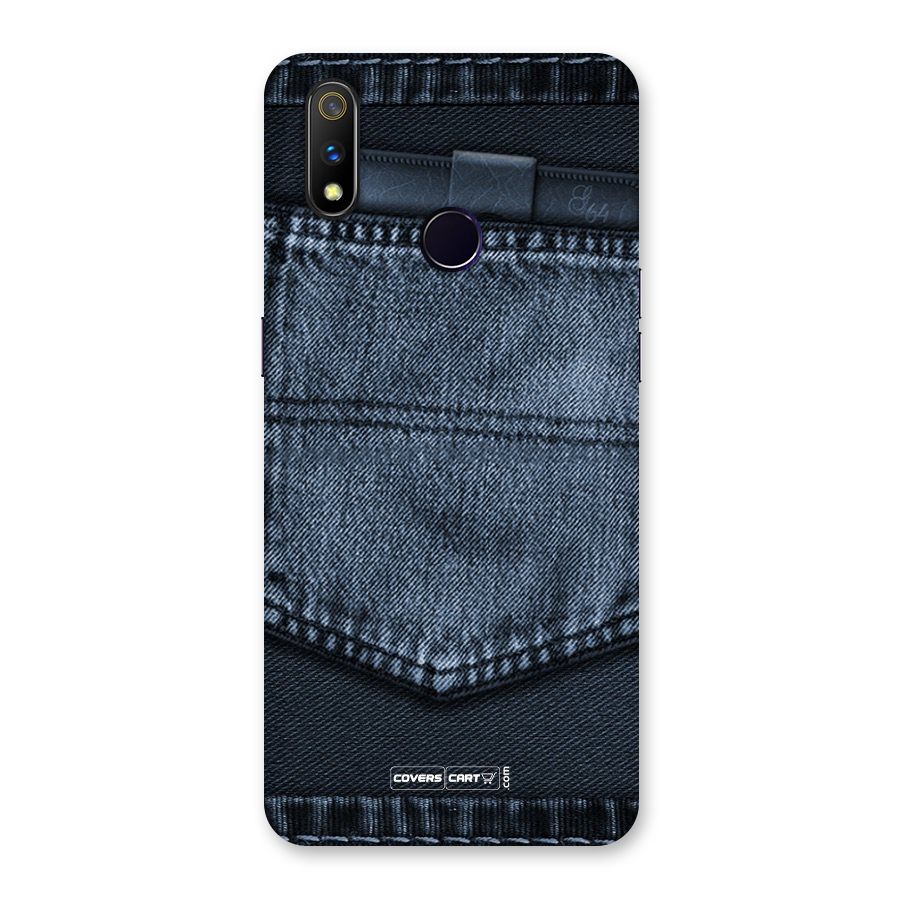 Blue Denim Back Case for Realme 3 Pro