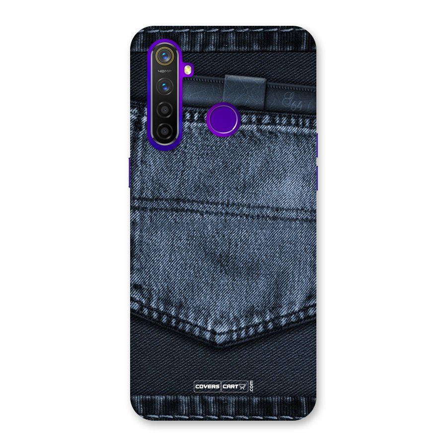 Blue Denim Back Case for Realme 5 Pro