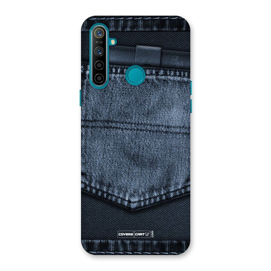 Blue Denim Back Case for Realme 5i