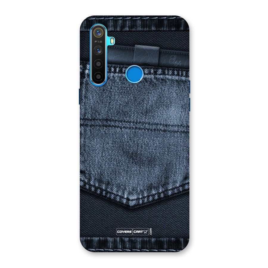 Blue Denim Back Case for Realme 5s