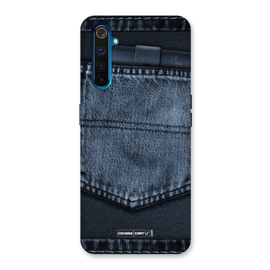 Blue Denim Back Case for Realme 6 Pro