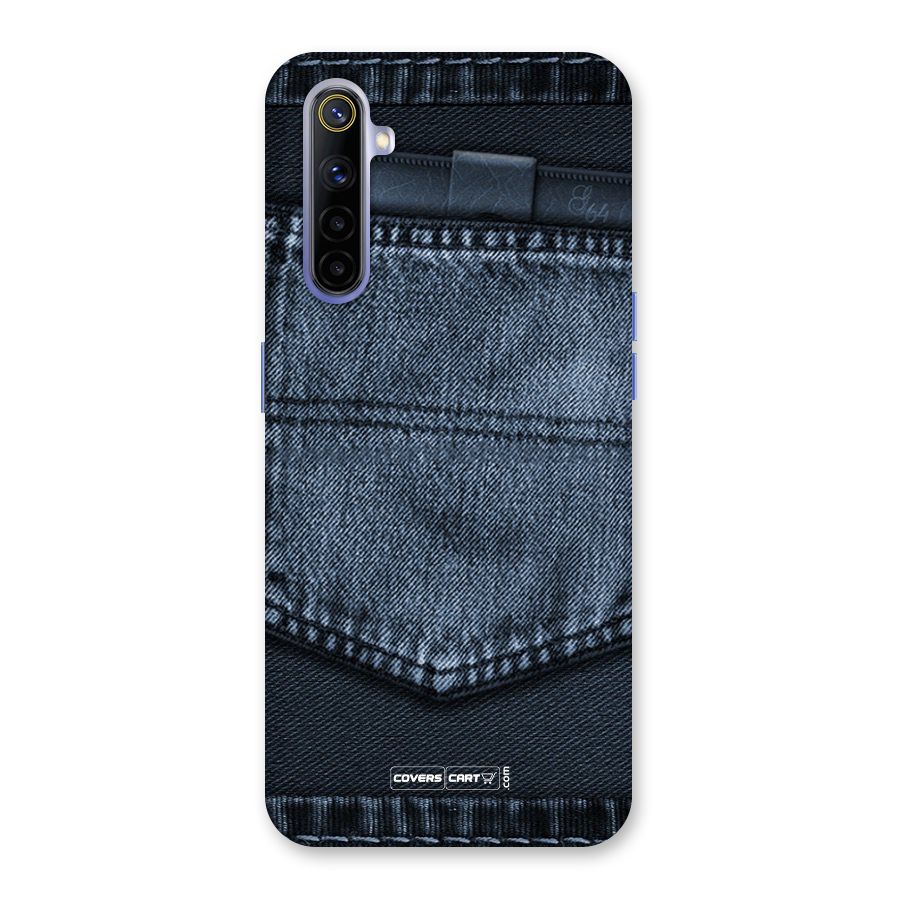 Blue Denim Back Case for Realme 6i
