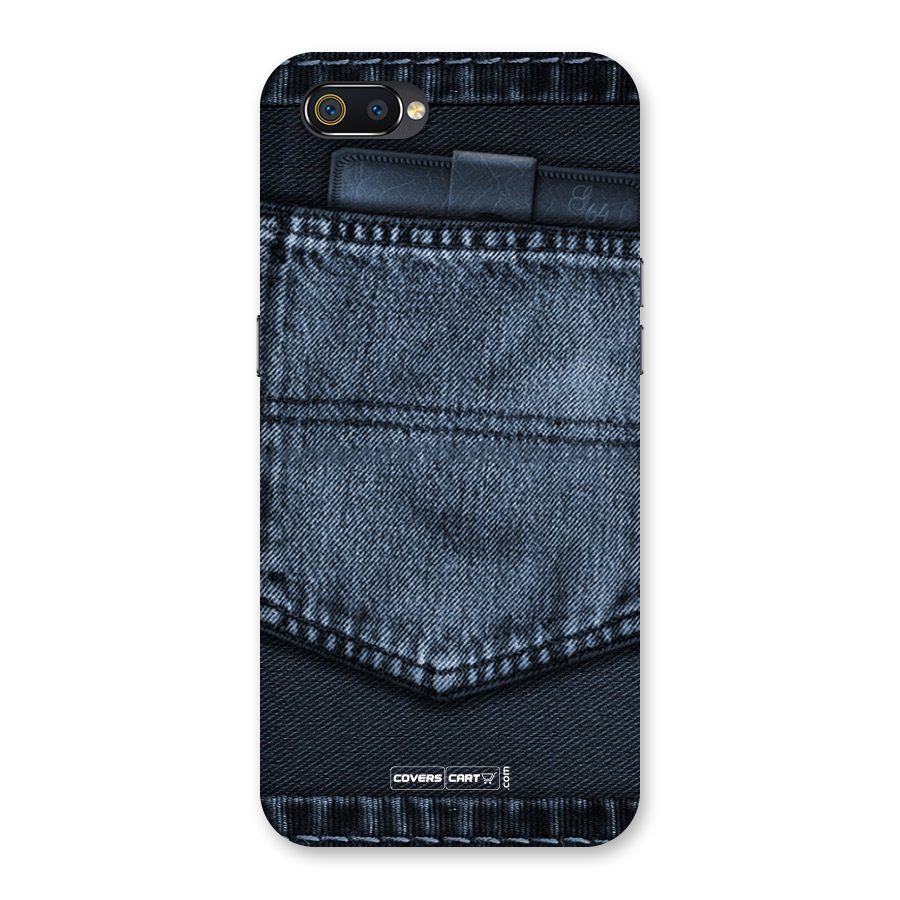 Blue Denim Back Case for Realme C2