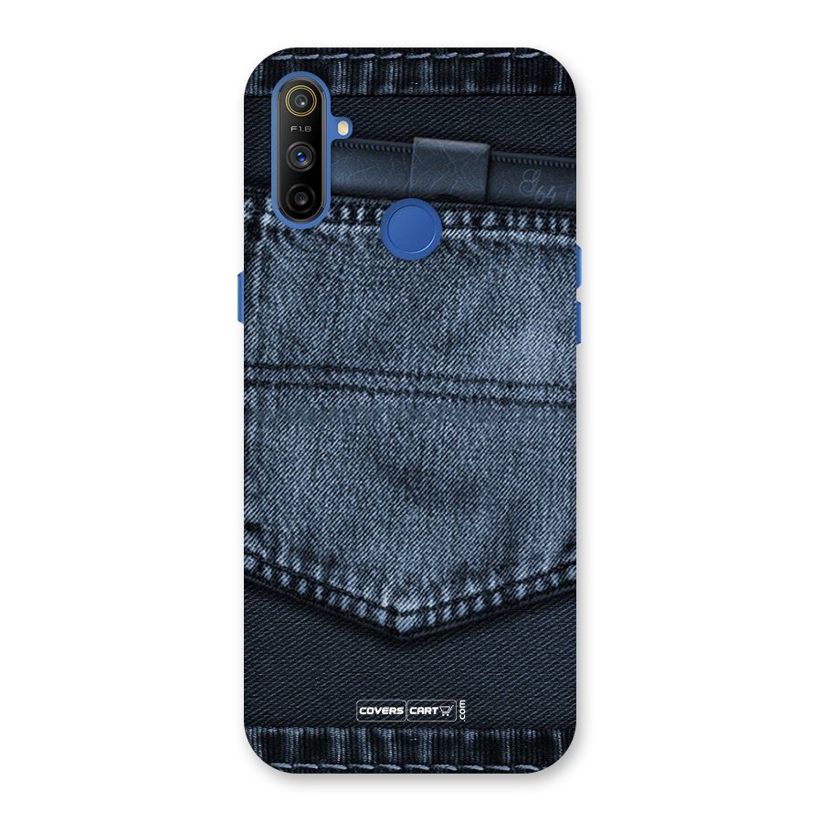 Blue Denim Back Case for Realme Narzo 10A