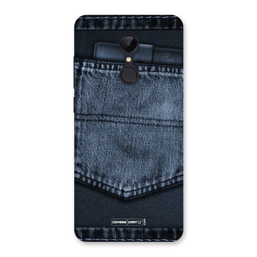 Blue Denim Back Case for Redmi 5