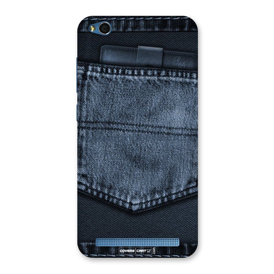 Blue Denim Back Case for Redmi 5A