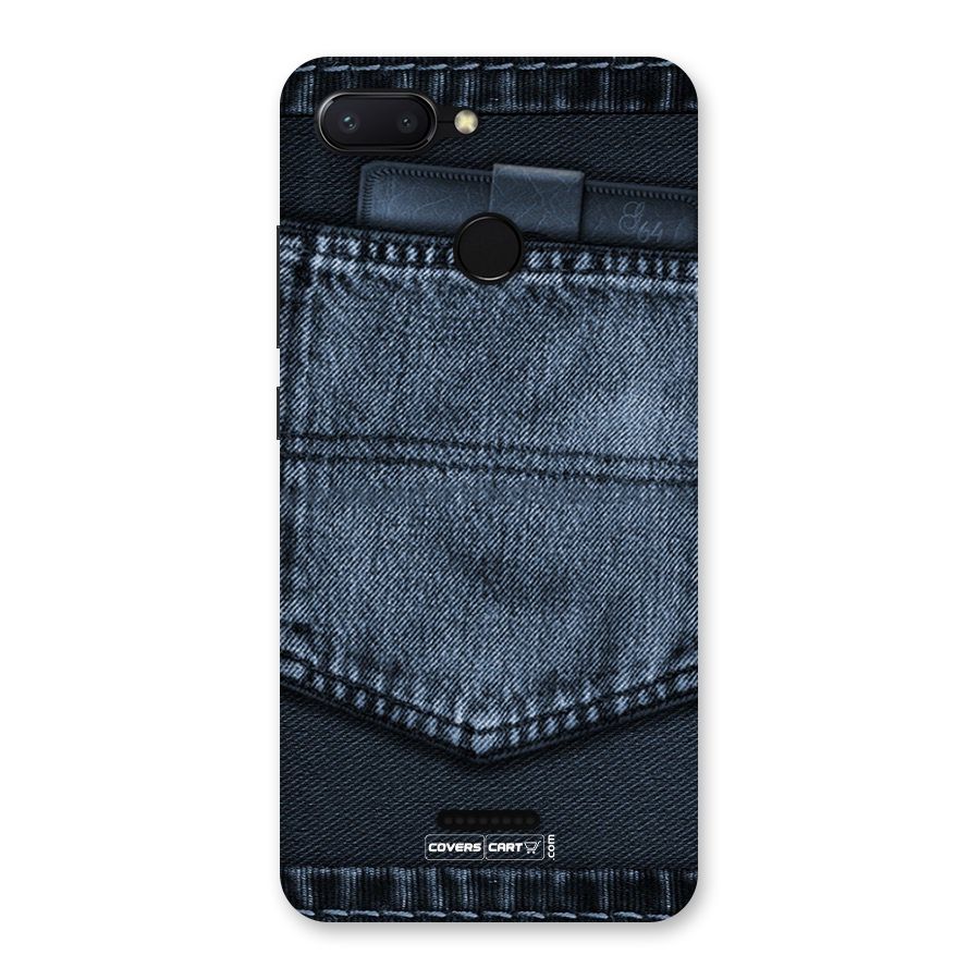 Blue Denim Back Case for Redmi 6