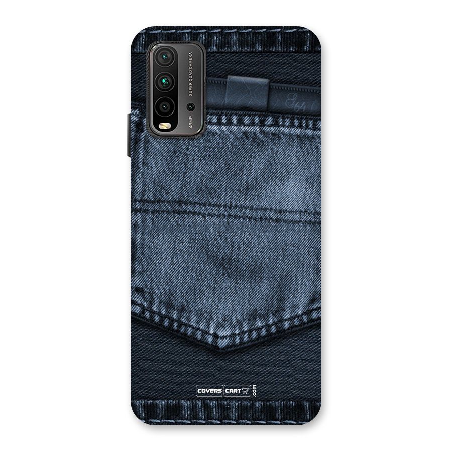 Blue Denim Back Case for Redmi 9 Power