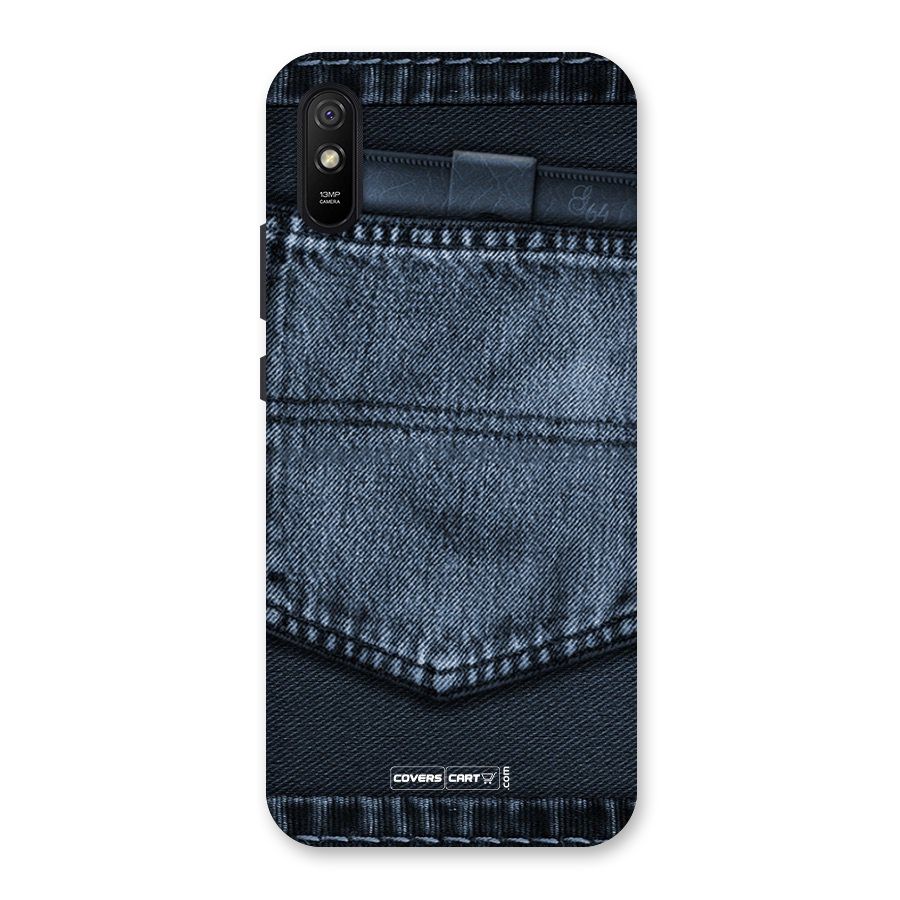Blue Denim Back Case for Redmi 9i