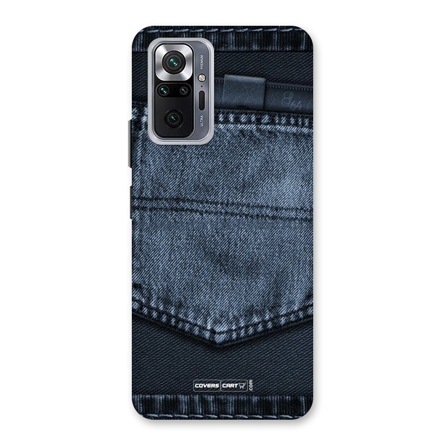 Blue Denim Back Case for Redmi Note 10 Pro