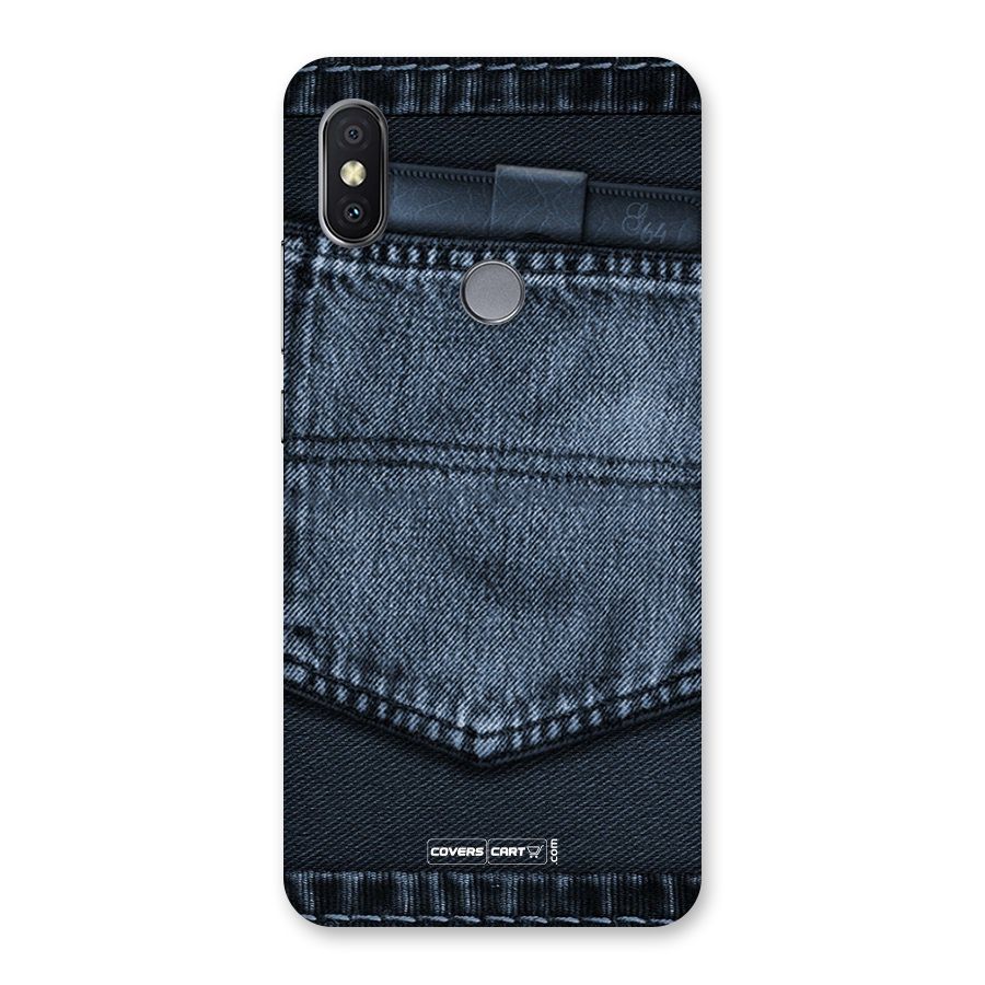 Blue Denim Back Case for Redmi Y2