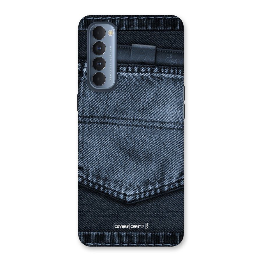 Blue Denim Back Case for Reno4 Pro