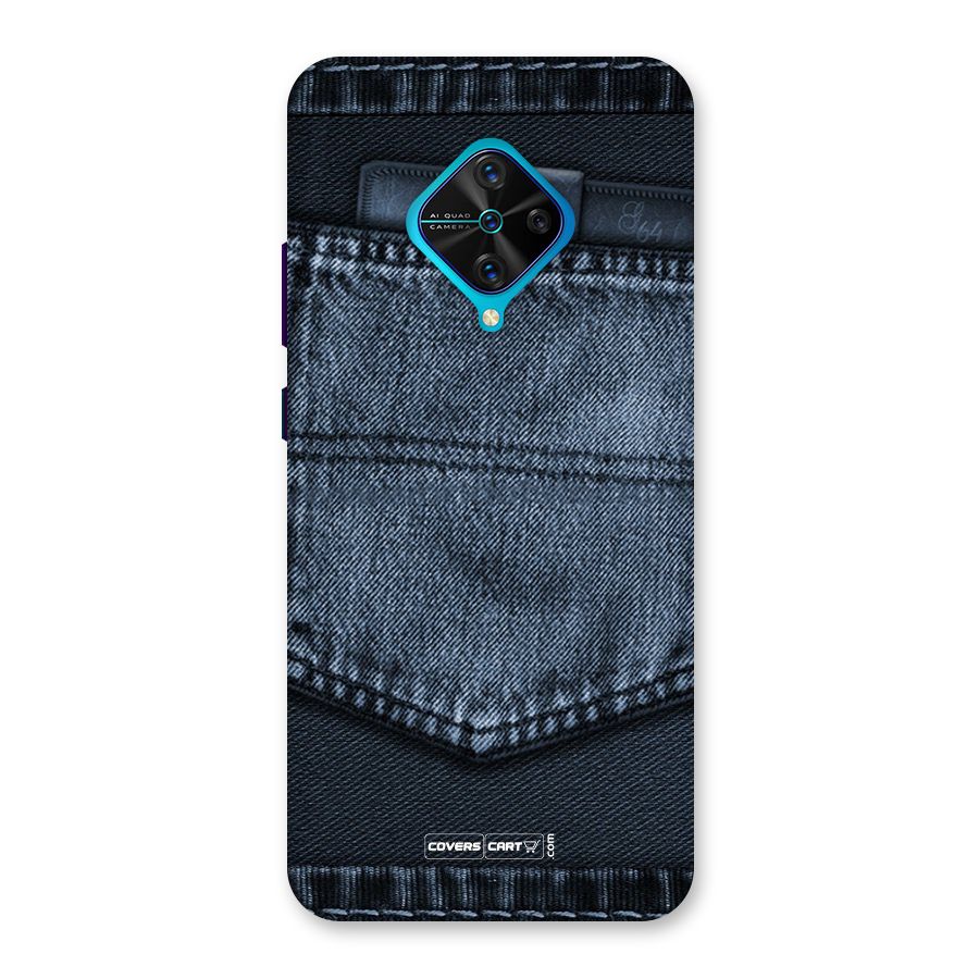 Blue Denim Back Case for Vivo S1 Pro