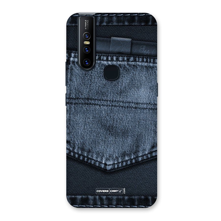 Blue Denim Back Case for Vivo V15