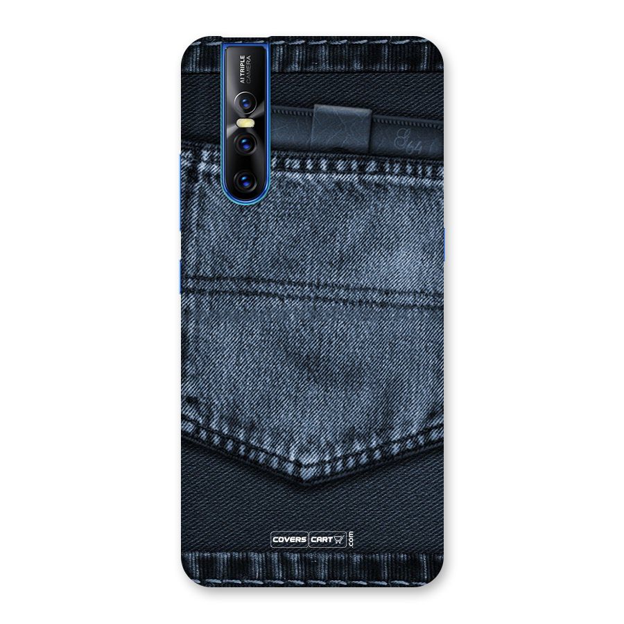 Blue Denim Back Case for Vivo V15 Pro
