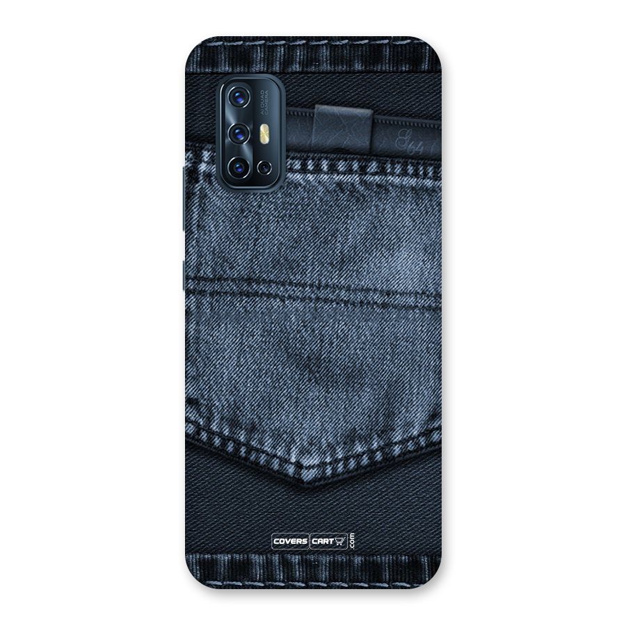 Blue Denim Back Case for Vivo V17