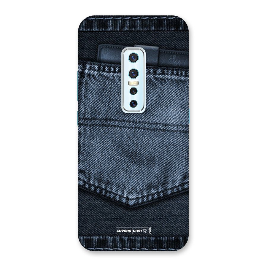 Blue Denim Back Case for Vivo V17 Pro