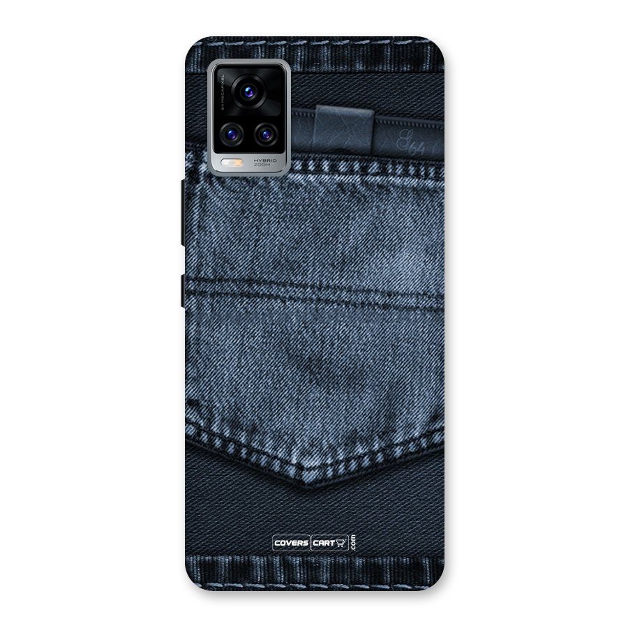 Blue Denim Back Case for Vivo V20 Pro