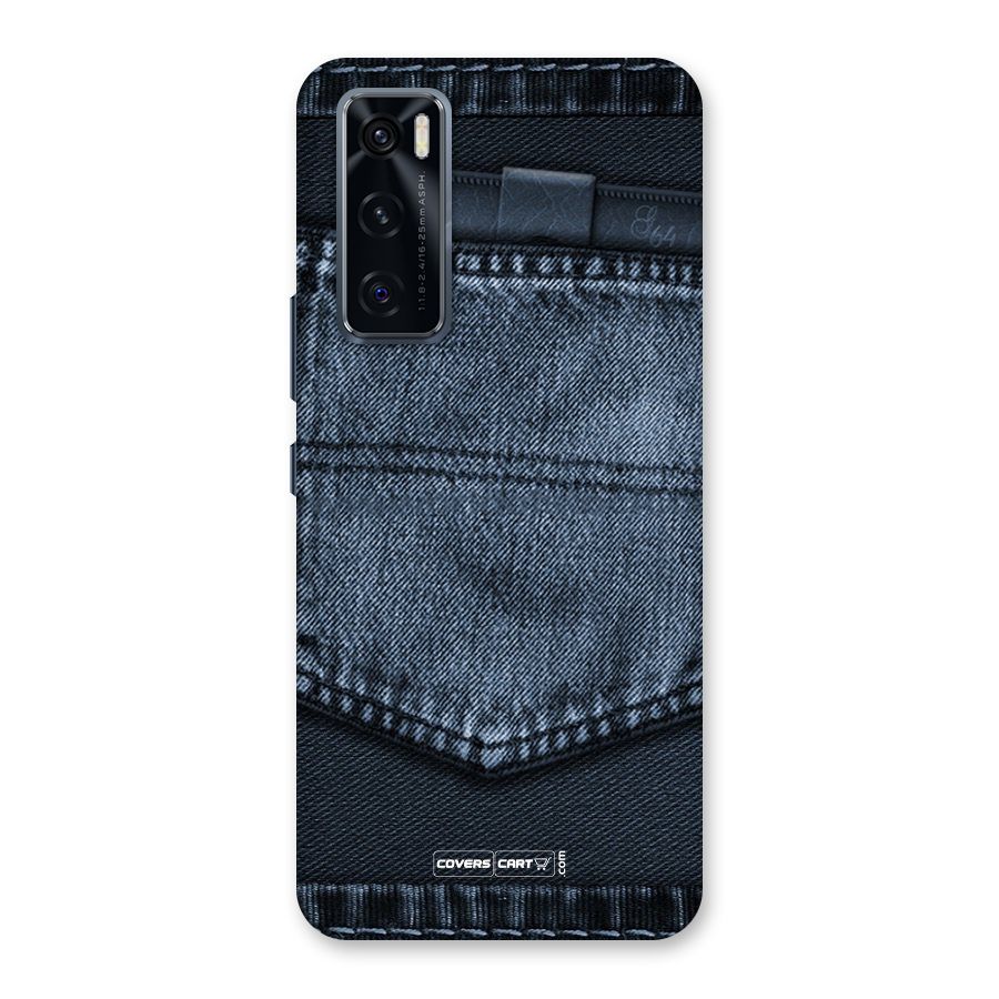 Blue Denim Back Case for Vivo V20 SE