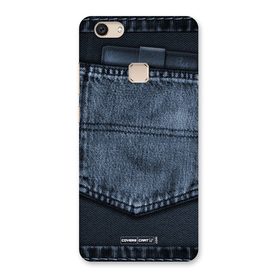 Blue Denim Back Case for Vivo V7