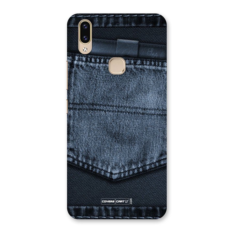 Blue Denim Back Case for Vivo V9 Youth