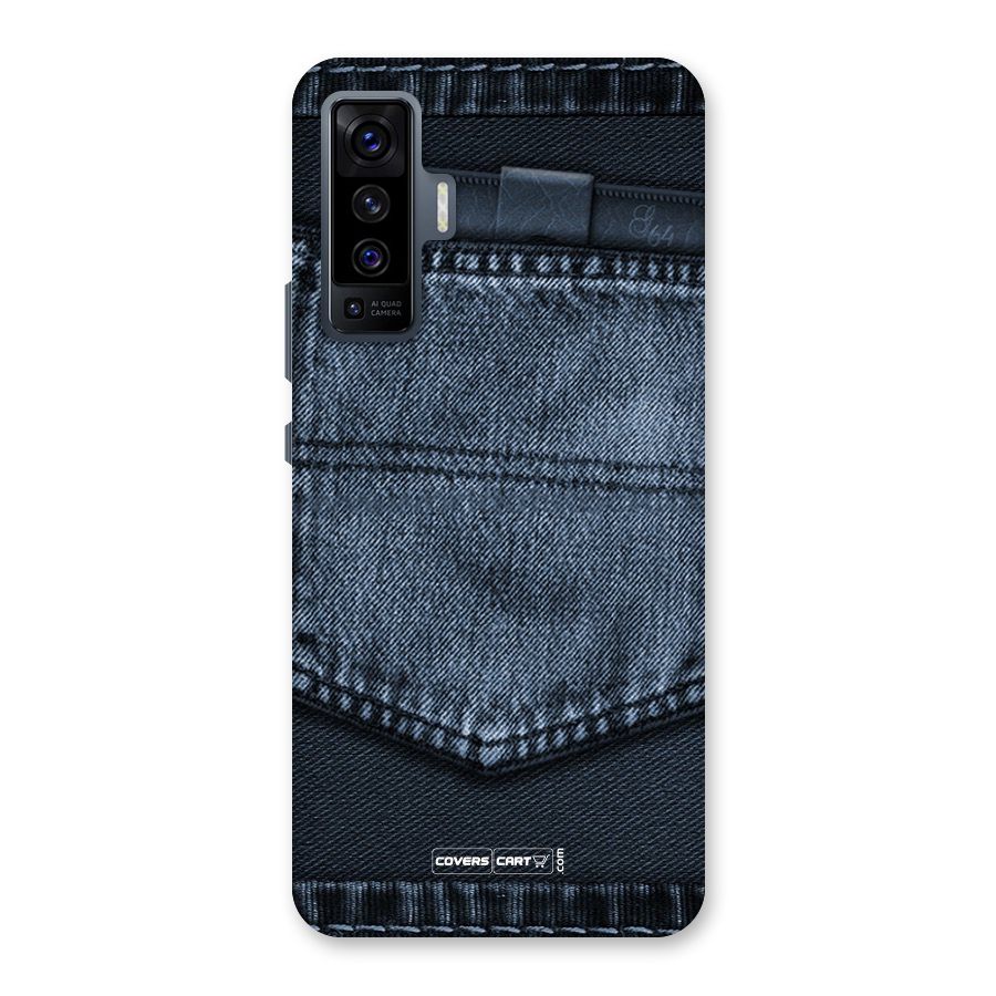 Blue Denim Back Case for Vivo X50