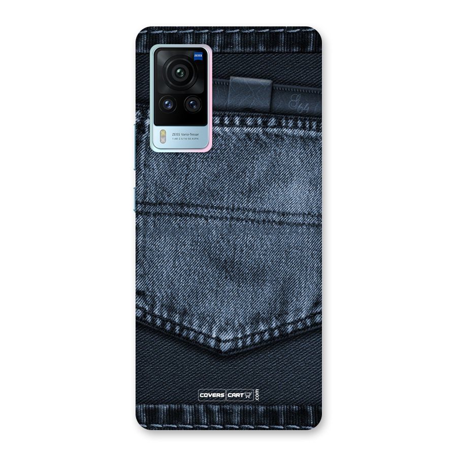 Blue Denim Back Case for Vivo X60 Pro