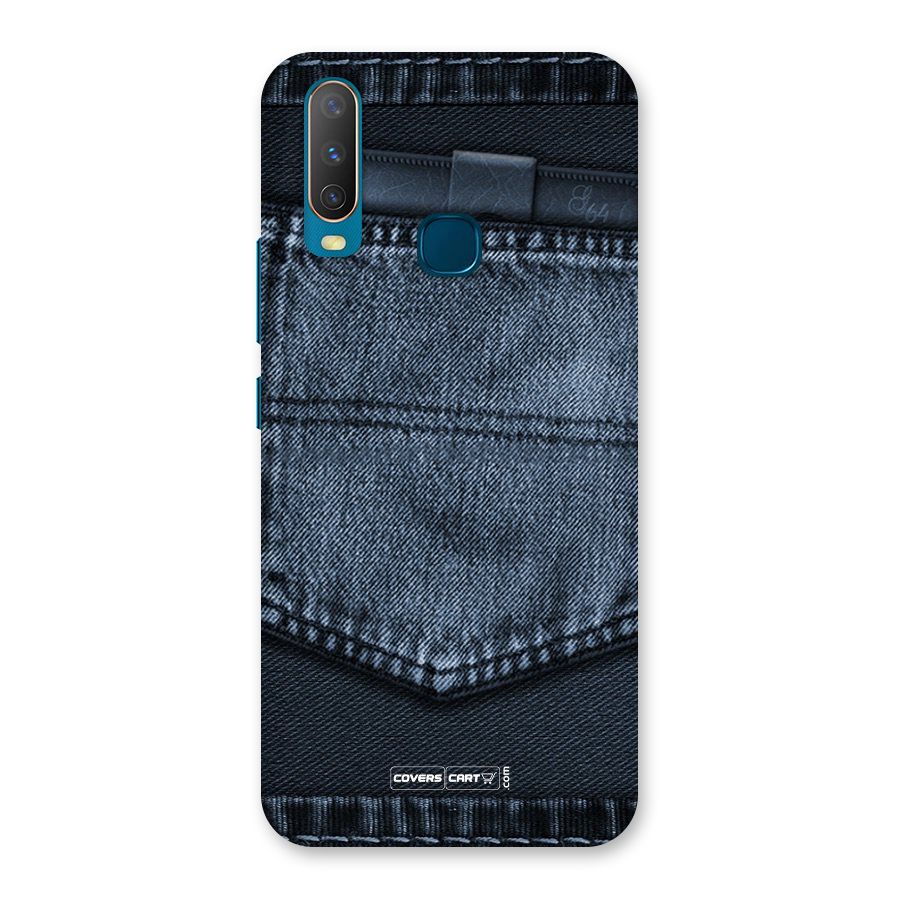 Blue Denim Back Case for Vivo Y15