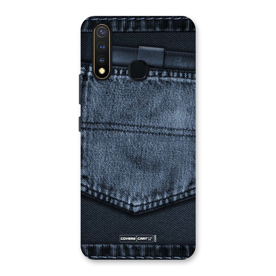 Blue Denim Back Case for Vivo Y19