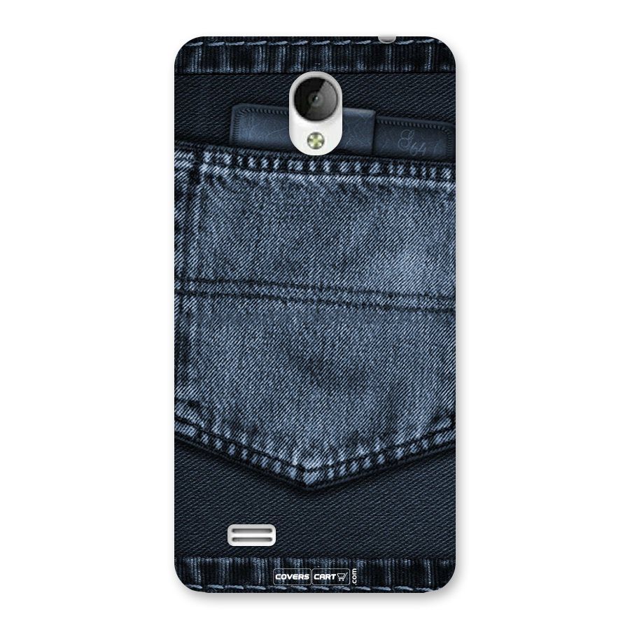 Blue Denim Back Case for Vivo Y21