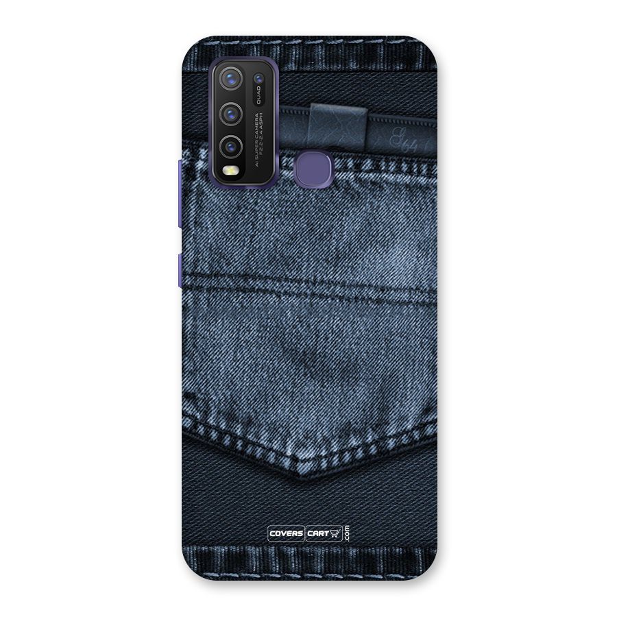 Blue Denim Back Case for Vivo Y50
