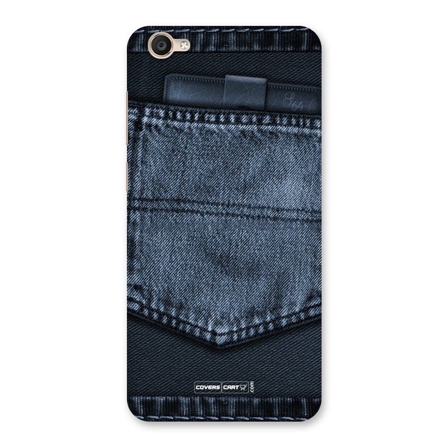 Blue Denim Back Case for Vivo Y55s