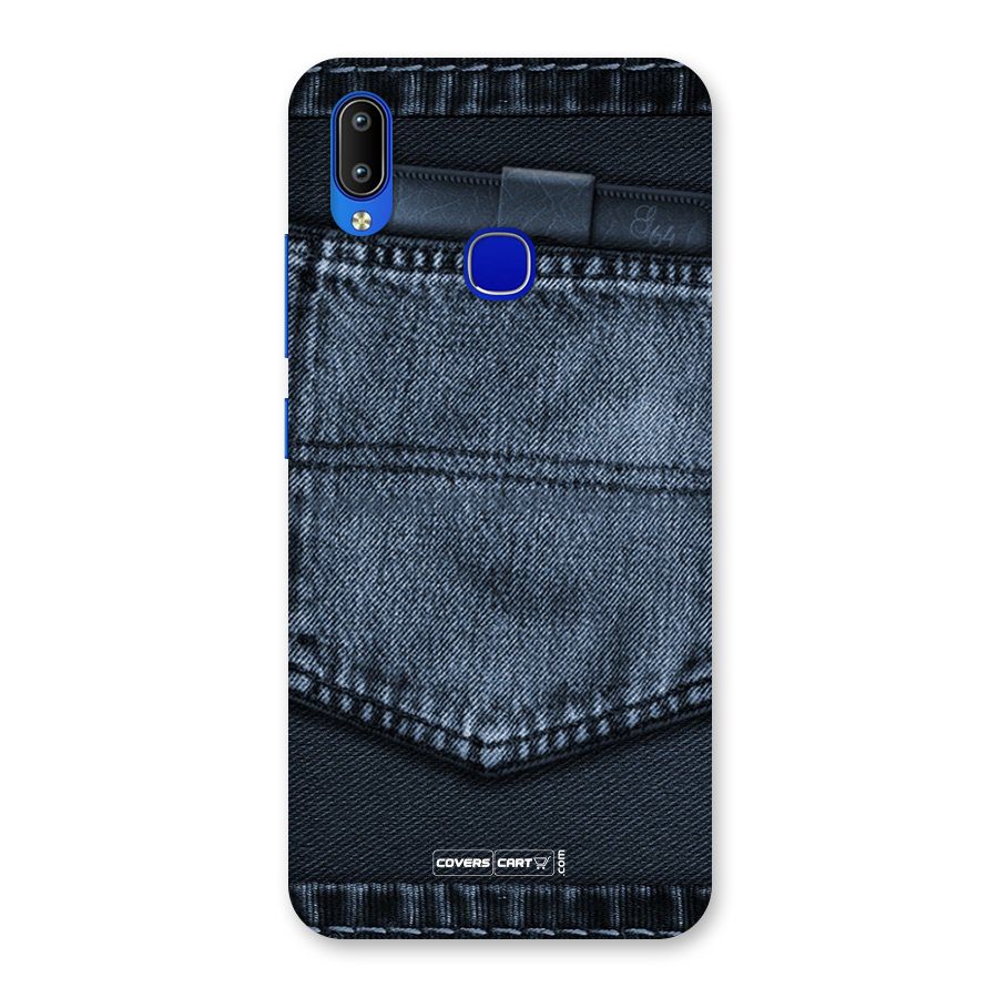 Blue Denim Back Case for Vivo Y91