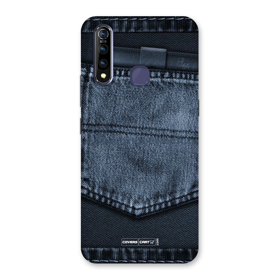 Blue Denim Back Case for Vivo Z1 Pro