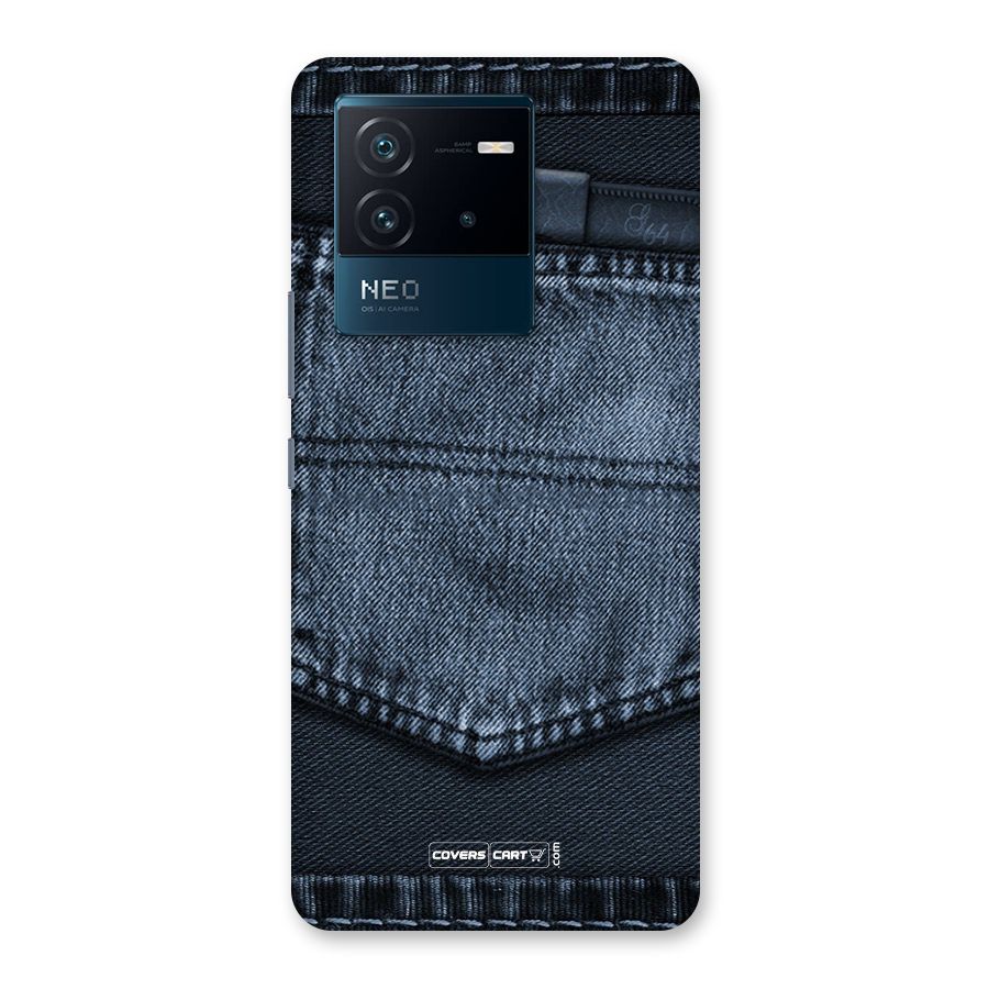 Blue Denim Back Case for Vivo iQOO Neo 6 5G