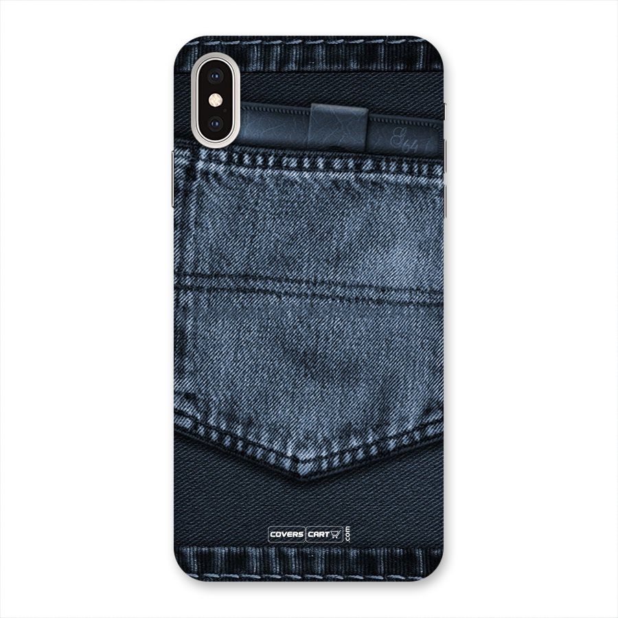 Blue Denim Back Case for iPhone XS Max
