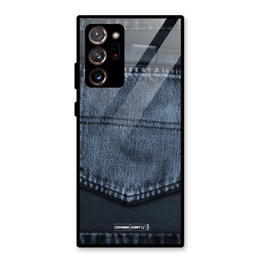 Blue Denim Glass Back Case for Galaxy Note 20 Ultra