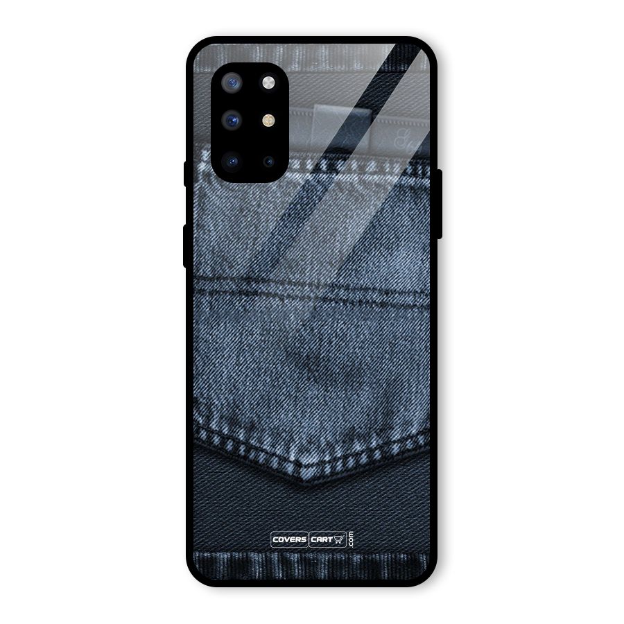 Blue Denim Glass Back Case for OnePlus 8T