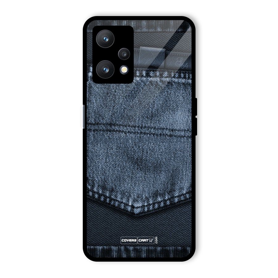 Blue Denim Glass Back Case for Realme 9 Pro 5G