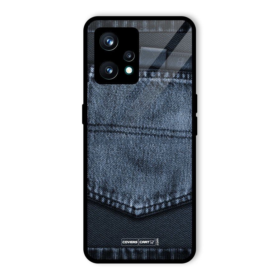 Blue Denim Glass Back Case for Realme 9 Pro Plus 5G
