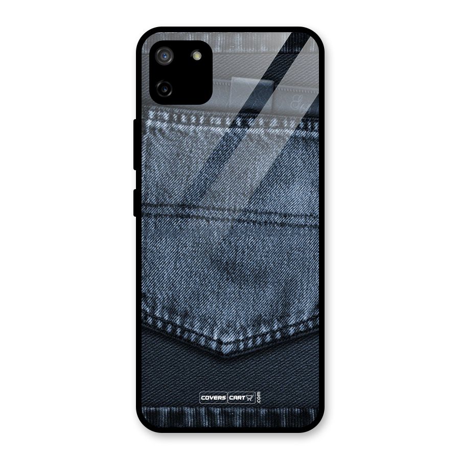 Blue Denim Glass Back Case for Realme C11