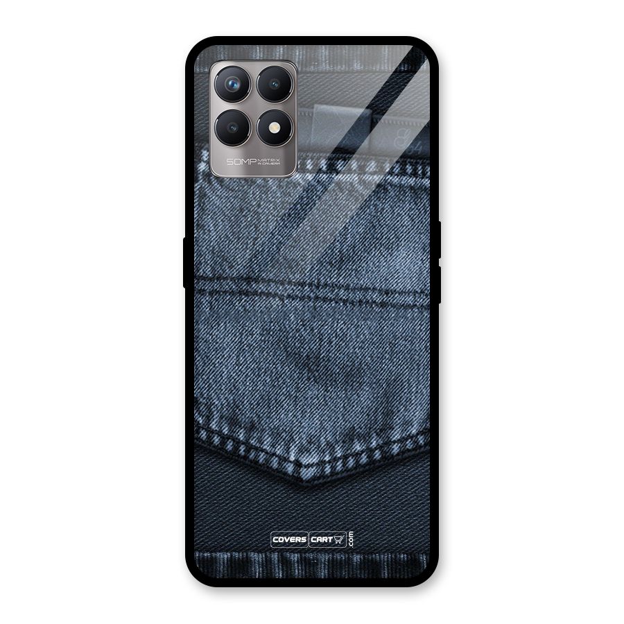 Blue Denim Glass Back Case for Realme Narzo 50