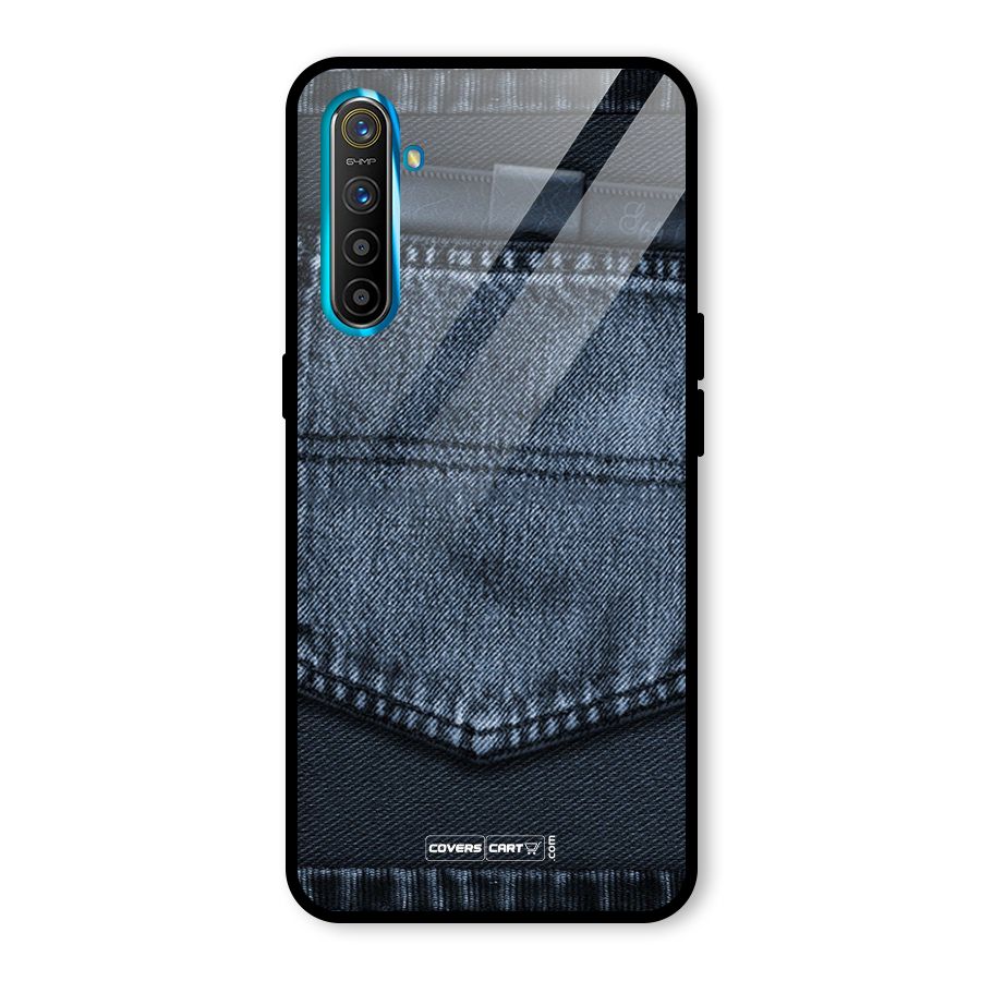 Blue Denim Glass Back Case for Realme X2