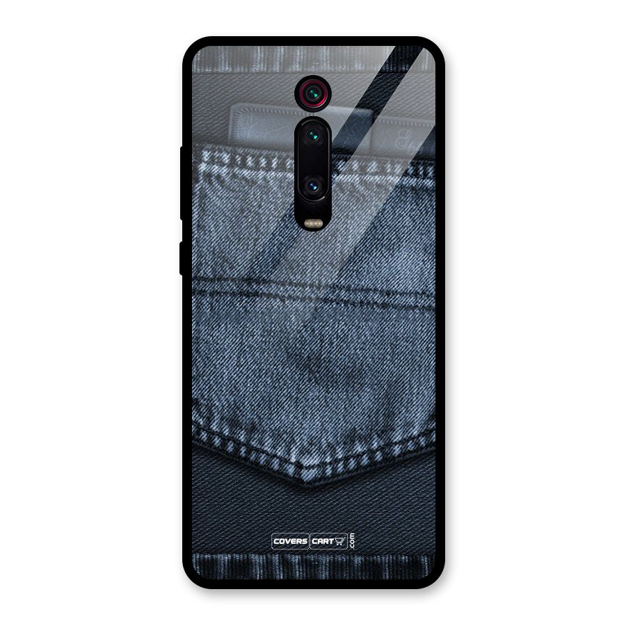 Blue Denim Glass Back Case for Redmi K20