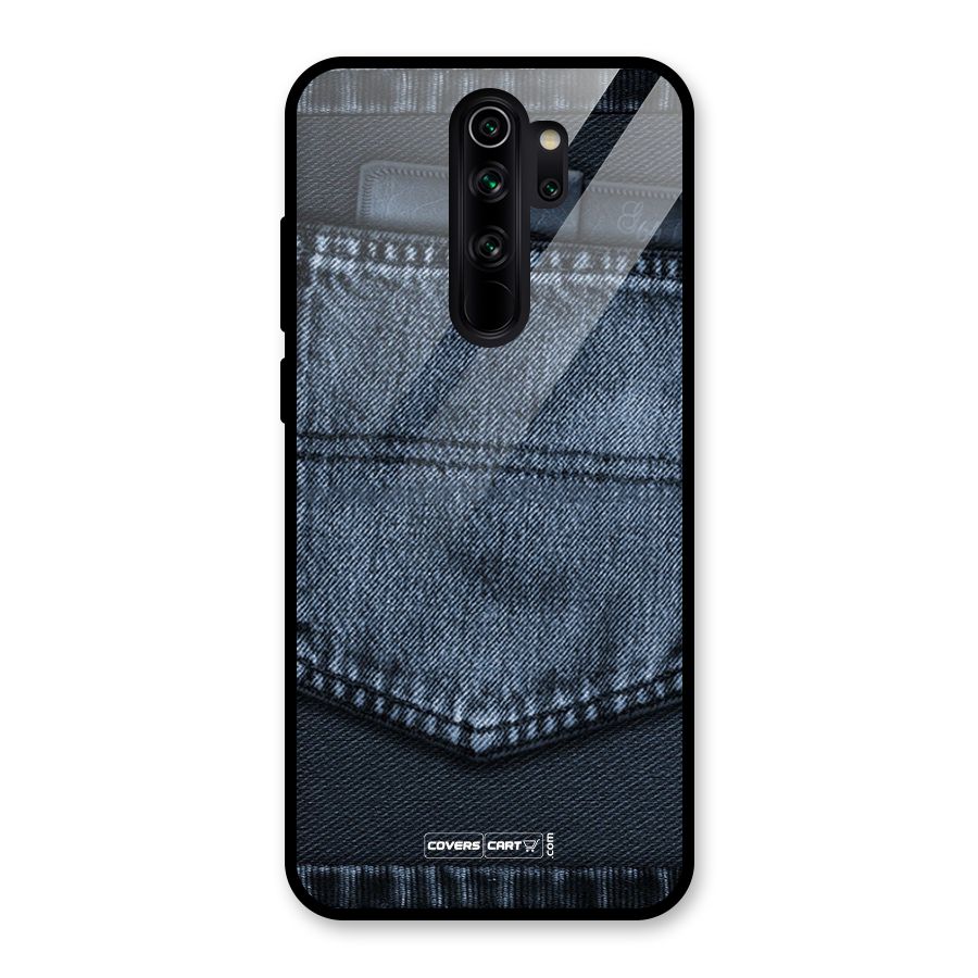 Blue Denim Glass Back Case for Redmi Note 8 Pro